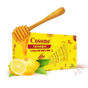 cosome-honey-and-lemon-flavour-lozenges-1-strip-8-tablets