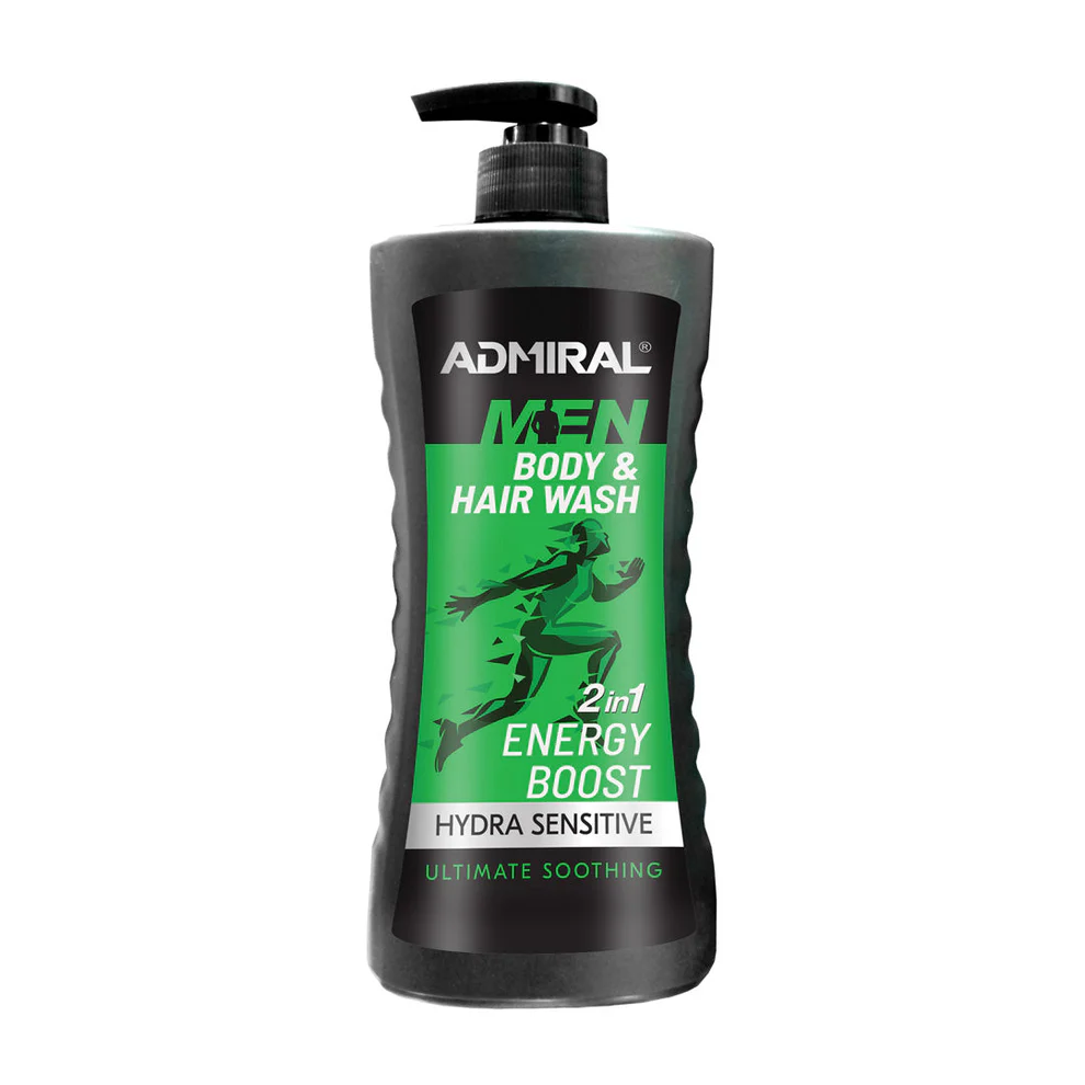 Admiral Men Energy Boost 2in1 Body & Hair Wash 400ml