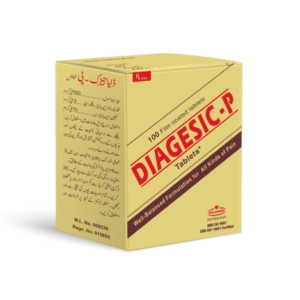 Diagesic-P 500mg / 70mg / 3mg 100 Tablets