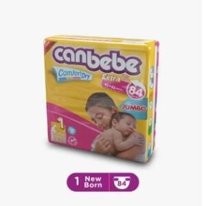 Canbebe Baby Diaper Jumbo Newborn Size 1 (2-5kg) 84 Pieces