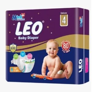 Leo Baby Diapers Large Super Mega Pack 80 Pieces