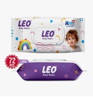 Leo Baby Wipes 72 Pieces