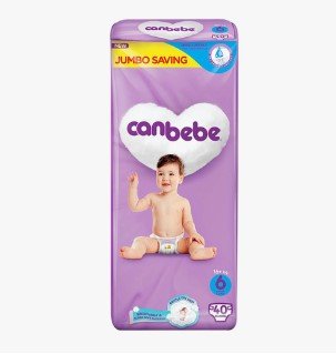 Canbebe Baby Diaper Size 6 (Above 16kg) 40 Pieces