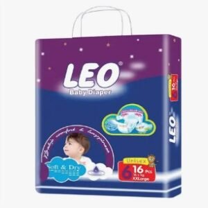 Leo Baby Diaper Regular Pack (Size 6) XXLarge 16 Pieces