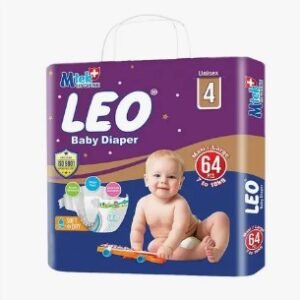 Leo Budget Pack Baby Diaper (Large Size 4) 64 Pieces