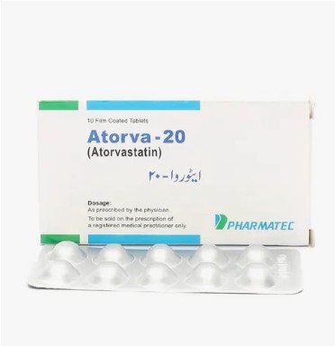 Pharmatec Atorva 20mg 10 Tablets