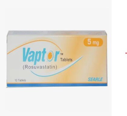 Vaptor Rosuvastatin (5mg) 10 Tablets