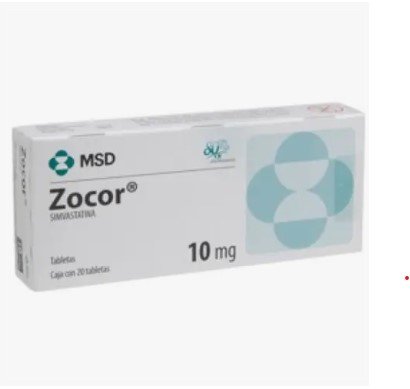 Zocor 10mg 20 Tablets