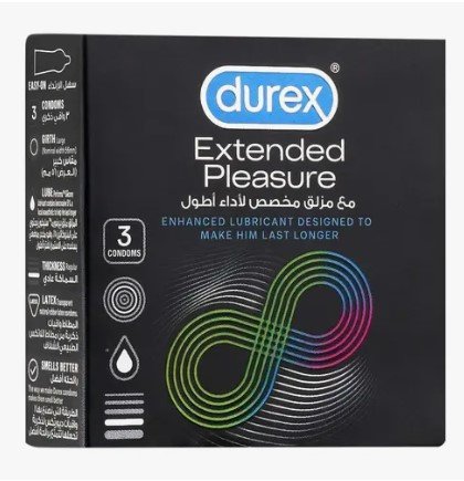 Durex Extended Pleasure Condoms 3 Pieces