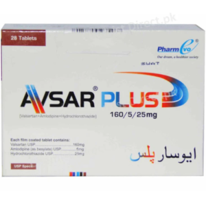 Avsar Plus (160/5/25mg) Tablet 28 Pieces