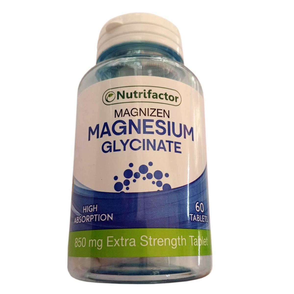 Nutrifactor Magnizen Magnesium Glycinate (850mg) 60 Tablets