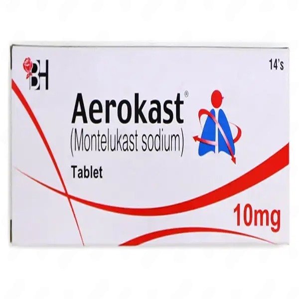 Aerokast Tablets 10mg (1 Box = 14 Tablets)