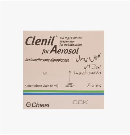 Clenil For Areosol Ampoule 0.8Mg/2Ml (1 Box = 10 Nebulization Solution)