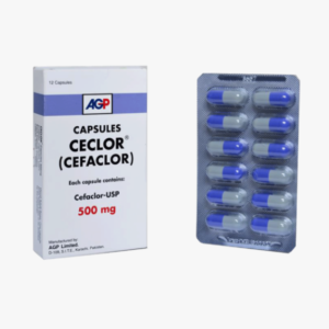 Ceclor Cefaclor (500mg) 12 Capsules