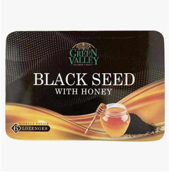 Green Valley Black Seed with Honey Lozenges 6 Pieces