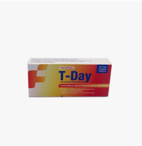 T-Day Anti-allergic (5mg) 30 Tablets