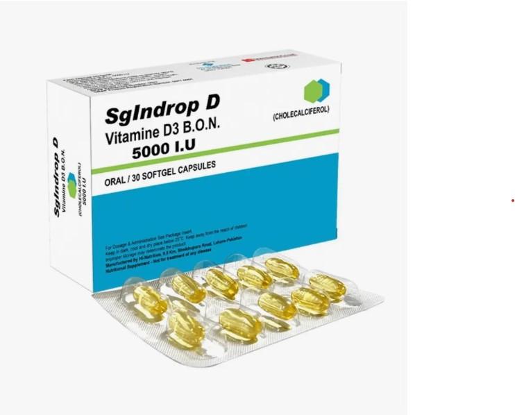 Sgindrop D Softgel (5000 I.U) 30 Capsules