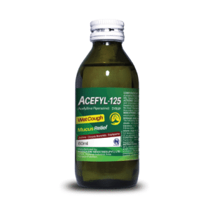 Acefyl-125 Wet Cough Mucus Relief Syrup 60ml