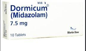 Dormicum Tablets 7.5mg (1 Box = 10 Tablets)