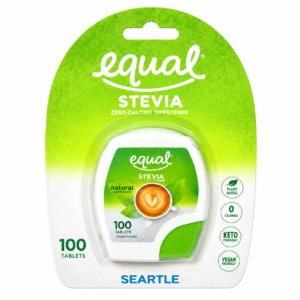 Equal Stevia Zero Calorie Natural Sweetener 100 Tablets