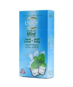 Premium latex condom with menthol lubricant