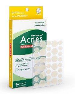 Acnes Anti Bacterial Super Thin Patch with Calendula Extract Night 0.03cm Soothe Redness 36 Pieces
