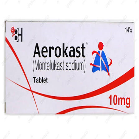 Aerokast Tablets 10mg (1 Box = 14 Tablets)