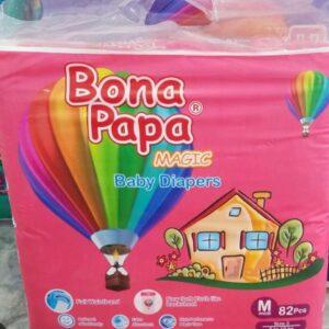Bona Papa Baby Diaper Magic Medium Size 3 (5kg - 10kg) 82 Pieces