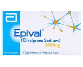 Epival 500 mg Tab 10's
