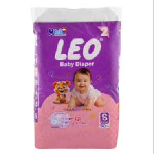 Leo Baby Diapers Small Economy Pack 50 Pieces
