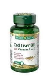 Nature's Bounty Cod Liver Oil 100 Capsules