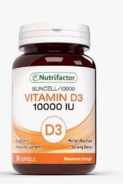 Nutrifactor Suncell 10000 Vitamin D3 Tablet 30 Pieces