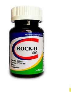 Rock-D Calcium + Vitamin D3 (600mg) 30 Tablets