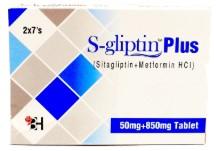 S-Gliptin Plus 50/850mg Tabs 14's