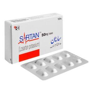 Sartan 50mg 10 Tablets
