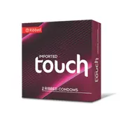 Touch Condoms Ribbed 2 Pieces