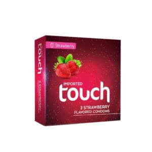 Touch Condoms Strawberry 3 Pieces