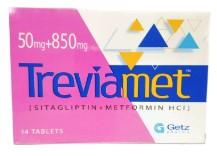 Treviamet 50mg/850mg Tab 14's
