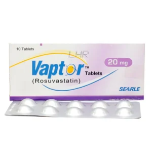 Vaptor Rosuvastatin (20mg) 10 Tablets