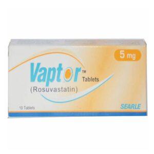 Vaptor Rosuvastatin (5mg) 10 Tablets