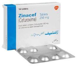 Zinacef 250mg 14 Tablets
